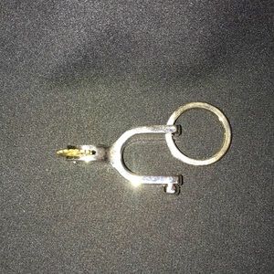 Stainless steel key chain. English spur